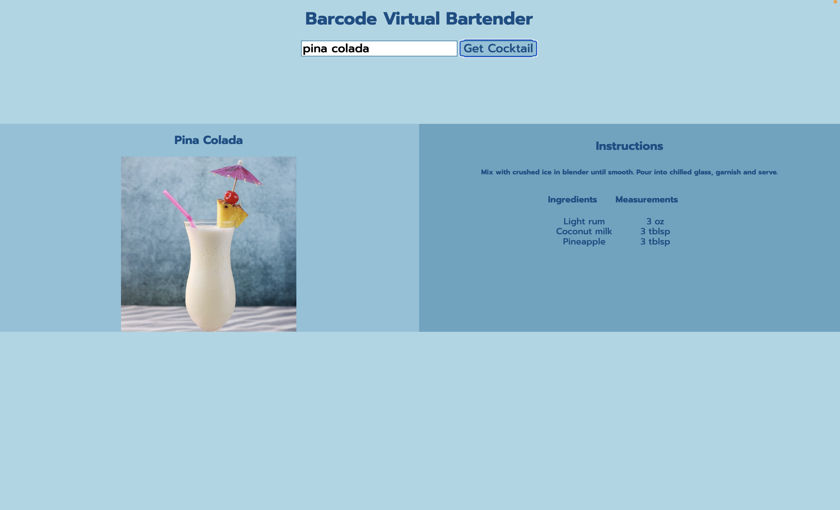 Barcode Website